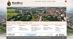Desktop Screenshot of handlova.eu